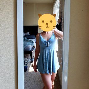 Baby Blue Babydoll Romper
